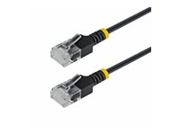 Startech - Patch-kabel - RJ-45 (hane) till RJ-45 (hane) - 2.6 mm - UTP - CAT 6a - hakfri, ultra-tunn, koppartrådar - svart N6APATUTP34BKS50CM