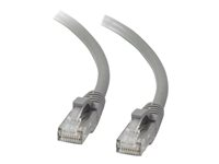 C2G Cat5e Booted Unshielded (UTP) Network Patch Cable - Patch-kabel - RJ-45 (hane) till RJ-45 (hane) - 3 m - UTP - CAT 5e - formpressad, hakfri, tvinnad - grå 83144