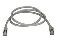 StarTech.com cat6a ethernet-kabel - Patch-kabel - RJ-45 (hane) till RJ-45 (hane) - 10 m - STP - CAT 6a - formpressad, hakfri - grå 6ASPAT10MGR
