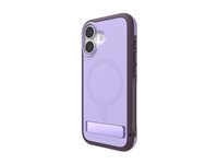 ZAGG Sedona Snap - Baksidesskydd för mobiltelefon - med fällbart ställ - MagSafe-kompatibilitet - grafen - dammig druv - för Apple iPhone 17 702319120