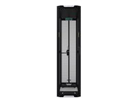 HPE 600mm x 1200mm G2 Enterprise Shock Rack - Rack - svart med silverdetaljer - 42U - 19" - för ProLiant for Microsoft Azure Stack P9K40A