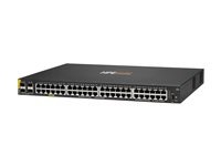 HPE Aruba Networking CX 6000 48p 10M/100M/1G Class4 PoE 4p SFP 1G 740W Switch - Switch - Administrerad - 48 x 10/100/1000 (PoE+) + 4 x gigabit SFP (upplänk) - sida till sida luftflöde - rackmonterbar, väggmonterbar - PoE+ (740 W) - BTO R9Y03B#ABB