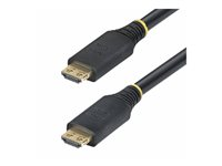 StarTech.com 35ft (10.6m) Active HDMI Cable w/Gripping Connectors - Hög hastighet - HDMI-kabel med Ethernet - HDMI hane till HDMI hane - 10.6 m - skärmad - svart - aktiv, 2K144Hz stöd, 4K60Hz UHD-stöd, HDR10-stöd HDMI2-CABLE-GRIP-35F