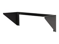 StarTech.com 4U Wall Mount Patch Panel Bracket - 19 inch Steel Vertical Mounting Bracket for Network and Data Equipment (RK419WALLV) - Monteringsfäste - väggmontering - svart - 4U - 19" RK419WALLV