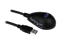 StarTech.com 1,5 m svart SuperSpeed USB 3.0-förlängningskabel till skrivbordet - A till A M/F - USB-förlängningskabel - USB typ A (hona) till USB typ A (hane) - USB 3.0 - 1.5 m - svart - för P/N: CFASTRWU3, S355BU33ERM, USB3SAA3MBK USB3SEXT5DKB