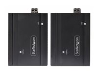 StarTech.com DisplayPort KVM Console Extender Over Fiber Optic, 4K 60Hz - Video/ljud/USB-förlängare - DisplayPort - upp till 300 m - TAA-kompatibel FD121-KVM-EXTENDER