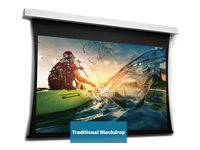 Da-Lite Tensioned DescenderPro - Projektorduk - takmontering - motoriserad - 140" (355 cm) - 16:9 - Matte White (Tensioned) - RAL 9016 10106612