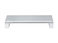 StarTech.com Ergonomic Monitor Riser Stand, 33lb Max, Fixed height 3.5in - Monitorställ - på bord - vit och silver - TAA-kompatibel 1MFSW-MONITOR-RISER