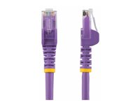 StarTech.com 1.5m CAT6 Ethernet Cable, 10 Gigabit Snagless RJ45 650MHz 100W PoE Patch Cord, CAT 6 10GbE UTP Network Cable w/Strain Relief, Purple, Wiring is UL Certified/TIA - Category 6 - 24AWG (N6PATC150CMPL) - Patch-kabel - RJ-45 (hane) till RJ-45 (hane) - 1.5 m - UTP - CAT 6 - hakfri - lila N6PATC150CMPL