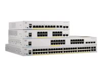Cisco Catalyst 1000-48P-4G-L - Switch - Administrerad - 24 x 10/100/1000 (PoE+) + 24 x 10/100/1000 + 4 x gigabit SFP (upplänk) - rackmonterbar - PoE+ (370 W) - återanvänd C1000-48P-4G-L-RF