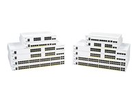 Cisco Business 250 Series CBS250-24FP-4G - Switch - L3 - smart - 24 x 10/100/1000 (PoE+) + 4 x Gigabit SFP - rackmonterbar - PoE+ (370 W) - återanvänd CBS250-24FP4GEU-RF