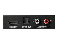 StarTech.com HDMI-audioextraherare med stöd för 4K 60 Hz - HDMI-ljudsignalsextraktor - svart HD202A