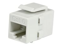 StarTech.com Vit Cat 6 RJ45-nätverkskopplare med Keystone-kontakt ? F/F - Kopplingsdon för nätverk - RJ-45 (hona) till RJ-45 (hona) - CAT 6 - vit C6KEYCOUPLWH