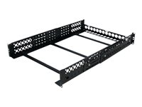 StarTech.com 2U fast 19 tums universella serverrackskenor med justerbart djup - Rackskena - svart - 2U - 19" - för P/N: RK2433BKM, RK2537BKM, RK3236BKF, RK4236BKB, RK4242BK24, RK4242BK30, RKQMCAB12V2 UNIRAILS2U