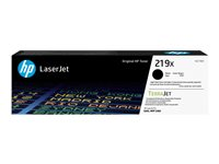 HP 219X - Lång livslängd - svart - original - LaserJet - tonerkassett (W2190X) - för P/N: 499Q6F#B19, 499Q6F#BAZ, 499Q7F#BAZ, 499Q8F#B19, 499Q8F#BAZ, 499R0F#BAZ, 8D7L0A#BAZ W2190X