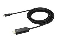 StarTech.com 3 m USB-C till HDMI-kabel - 4K vid 60Hz - Svart - Adapterkabel - 24 pin USB-C hane till HDMI hane - 3 m - svart - 4K60Hz (3840 x 2160) stöd - för P/N: TB4CDOCK CDP2HD3MBNL