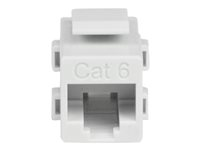 StarTech.com Vit Cat 6 RJ45-nätverkskopplare med Keystone-kontakt – F/F - Kopplingsdon för nätverk - RJ-45 (hona) till RJ-45 (hona) - CAT 6 - vit C6KEYCOUPLWH