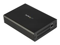 StarTech.com 10 GbE-fiber-Ethernet-mediaomvandlare för 1/2,5/5/10 Gbps nätverk NBASE-T SFP till RJ45 Multigigabit enkelläges/flerläges fiberoptiskt till kopparnätverksbaserat Ethernet till Fiber Bridge - Fibermediekonverterare - 10GbE - 10GBase-LR, 10GBase-SR, 10GBase-T - RJ-45 / SFP+ MCM10GSFP