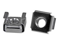 Startech M6 Cage Nuts - 100 Pack - M6 Mounting Cage Nuts for Server Rack & Cabinet (CABCAGENTS62) - Hylsmuttrar (paket om 100) - för P/N: RACK-18U-20-WALL-OA, RACK-21U-20-WALL-OA, RACK-24U-20-WALL-OA, RK3236BKF, WALLMOUNT4 CABCAGENTS62