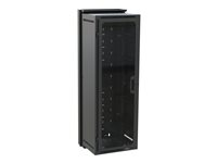 DataTel DWR Series - Skåp - väggmontering - svart - 35U - 19" DWR-35-22PD