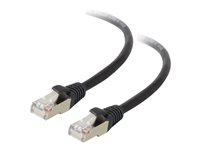 C2G Cat5e Booted Shielded (STP) Network Patch Cable - Patch-kabel - RJ-45 (hane) till RJ-45 (hane) - 2 m - STP - CAT 5e - formpressad - svart 83851