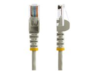 StarTech.com Cat5e patchkabel med hakfria RJ45-kontakter – 3 m, grå - Patch-kabel - RJ-45 (hane) till RJ-45 (hane) - 3 m - UTP - CAT 5e - formpressad, hakfri - grå 45PAT3MGR