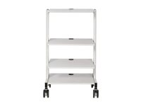 Eaton Tripp Lite Series Mobile Workstation with Adjustable Shelves, Locking Casters, TAA - Vagn - för LCD-display/PC-utrustning - stål, trä - elfenben - golvstående - TAA-kompatibel WWSSRSTAA