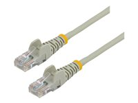 StarTech.com Cat5e patchkabel med hakfria RJ45-kontakter – 1 m, grå - Patch-kabel - RJ-45 (hane) till RJ-45 (hane) - 1 m - UTP - CAT 5e - formpressad, hakfri - grå 45PAT1MGR