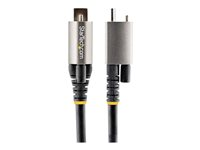 StarTech.com 1 m toppskruvlåsande USB C-kabel 10 Gbit/s - USB 3.1/3.2 Gen 2 Type-C kabel - 100W (5A) Power Delivery-laddning, DP alt-läge - Enkel skruvlåsning - USB-C-kabel ladda/synkronisera - USB-kabel - 24 pin USB-C (hane) rakt/lockande till 24 pin USB-C (hane) rak - USB 3.2 Gen 2 / DisplayPort 1.4 /Thunderbolt 3 - 1 m - stöd för 8K - svart, grå USB31CCTLKV1M