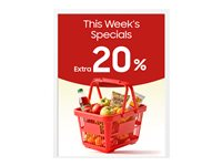 Samsung EM13DX - 13" Diagonal klass (13.3" visbar) - EMDX series e-pappersdisplay - E Ink Spectra 6 - digital skyltning - Tizen OS 1600 x 1200 - PoE - vit LH13EMDIBGBXEN