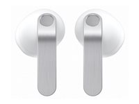 Samsung Galaxy Buds4 - True wireless-hörlurar med mikrofon - inuti örat - Bluetooth - aktiv brusradering - vit SM-R540NZWAEUB