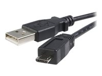 StarTech.com 1 m Micro USB-kabel - A till Micro B - USB-kabel - USB (hane) till mikro-USB typ B (hane) - USB 2.0 - 1 m - svart UUSBHAUB1M