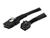 StarTech.com 1m Internal Mini SAS Cable - SFF-8087 to SFF-8643 - Mini SAS to Mini SAS (SAS87431M) - Intern SAS-kabel - SAS 12Gbit/s - mini-SAS (SFF-8087) (P) till 4x mini-SAS HD (SFF-8643) (P) - 1 m - rak kontakt, sprintlåsning - svart - för P/N: SFF86448PLT2 SAS87431M