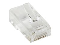 StarTech.com Cat5e RJ45 Stranded Modular Plug Connector - 50 Pkg - Bulk Cat 5e Plugs - 50x RJ45 Ends (CRJ4550PK) - Nätverkskontakt - RJ-45 (hane) - CAT 5e (paket om 50) CRJ4550PK