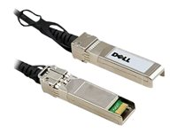 Dell 10GbE Direct Attach - Direktkopplingskabel - SFP+ (hane) till SFP+ (hane) - 50 cm - dubbelaxlad - för Networking N1148; PowerSwitch S4112, S5232, S5296; Networking N3132, S4048, X1026, X1052 470-AAVK