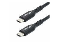StarTech.com 3m USB-C Charging Cable, USB C Cable, 60W 3A PD - USB-kabel - 24 pin USB-C (hane) till 24 pin USB-C (hane) - USB 2.0 - 5 / 9 / 12 / 15 / 20 V - 3 A - 3 m - USB Power Delivery (60W), stöd för Power Delivery 2.0, halogenfri, passiv - svart USB2CC3MBKE