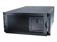 APC Smart-UPS - UPS (kan monteras i rack) - AC 208 V - 4 kW - 5000 VA - Ethernet 10/100, RS-232 - utgångskontakter: 4 - 5U - svart SUA5000RMT5U