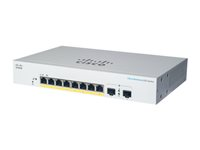 Cisco Business 220 Series CBS220-8FP-E-2G - Switch - smart - 8 x 10/100/1000 (PoE+) + 2 x gigabit SFP (upplänk) - rackmonterbar - PoE+ (130 W) - återanvänd CBS220-8FPE2GUK-RF