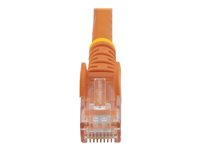 StarTech.com 50cm CAT6 Ethernet Cable, 10 Gigabit Snagless RJ45 650MHz 100W PoE Patch Cord, CAT 6 10GbE UTP Network Cable w/Strain Relief, Orange, Fluke Tested/Wiring is UL Certified/TIA - Category 6 - 24AWG (N6PATC50CMOR) - Nätverkskabel - RJ-45 (hane) till RJ-45 (hane) - 50 cm - UTP - CAT 6 - hakfri, tvinnad, formpressad - orange N6PATC50CMOR
