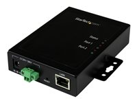 StarTech.com Seriell-till-IP Ethernet-enhetsserver med 2 portar - RS232 - metall och monterbar - Enhetsserver - 2 portar - 100Mb LAN, RS-232 - Växelström 120/230 V/likström 9 - 36 V - i vägg NETRS2322P