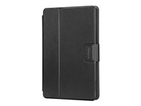 Targus Safe Fit Universal 360° Rotating - Vikbart fodral för surfplatta - polyuretan - svart - 7" - 8.5" THZ784GL