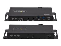 StarTech.com 4K HDMI over Fiber Extender Kit, 4K 60Hz up to 3300ft/1km (Single Mode) or 1000ft/300m (Multimode) LC Fiber Optic, HDR/HDCP, Audio/RS232/IR Extender, HDMI Video Extender - Transmitter and Receiver Kit (ST121HD20FXA2) - Video/ljud/infrarröd/nätverksförlängare - HDMI - över fiberoptik - fiberoptisk - upp till 1 km ST121HD20FXA2