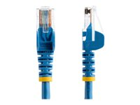StarTech.com Cat5e patchkabel med hakfria RJ45-kontakter - 5 m, blå - Patch-kabel - RJ-45 (hane) till RJ-45 (hane) - 5 m - UTP - CAT 5e - hakfri - blå 45PAT5MBL