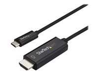StarTech.com USB C till HDMI-kabel på 2 m - videokabeladapter USB Type C till HDMI 2.0 för 4K vid 60 Hz - Thunderbolt 3-kompatibel - bärbar dator till HDMI-skärm - DP 1.2 Alt-läge HBR2 - svart - Adapterkabel - 24 pin USB-C hane till HDMI hane - 2 m - svart - 4K60Hz (3840 x 2160) stöd - för P/N: TB4CDOCK CDP2HD2MBNL