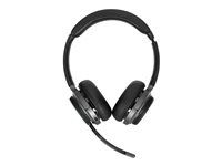 Targus AEH104GL - Headset - på örat - konvertibel - Bluetooth - trådlös, kabelansluten - 3,5 mm kontakt - ljudisolerande - svart AEH104GL
