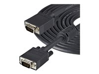 StarTech.com 15m Coax High Resolution Monitor VGA Cable HD15 M/M - VGA-kabel - HD-15 (VGA) (hane) till HD-15 (VGA) (hane) - 15 m - formpressad - svart MXTMMHQ15M