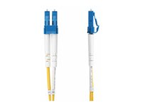 StarTech.com 7m (22.9ft) LC to LC (UPC) OS2 Single Mode Duplex Fiber Optic Cable, 9/125µm, Laser Optimized, 10G, Bend Insensitive, Low Insertion Loss - LSZH Fiber Patch Cord (SMDOS2LCLC7M) - Patch-kabel - LC/UPC enkelläge (hane) till LC/UPC enkelläge (hane) - 7 m - 2 mm - fiberoptisk - duplex - 9 / 125 mikrometer - OS1/OS2 - halogenfri, passiv - gul SMDOS2LCLC7M