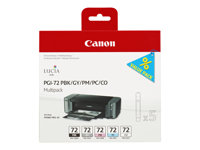 Canon PGI-72 PBK/GY/PM/PC/CO Multipack - 5-pack - grå, foto-svart, foto-cyan, foto-magenta, kromoptimerare - original - bläcktank - för PIXMA PRO-10, PRO-10S; PIXUS PRO-10 6403B007
