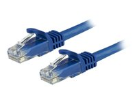 StarTech.com 7m CAT6 Ethernet Cable, 10 Gigabit Snagless RJ45 650MHz 100W PoE Patch Cord, CAT 6 10GbE UTP Network Cable w/Strain Relief, Blue, Wiring is UL Certified/TIA - Category 6 - 24AWG (N6PATC7MBL) - Patch-kabel - RJ-45 (hane) till RJ-45 (hane) - 7 m - UTP - CAT 6 - formpressad, hakfri - blå N6PATC7MBL