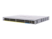 Cisco Business 350 Series CBS350-48NGP-4X - Switch - L3 - Administrerad - 40 x 10/100/1000 (PoE+) + 8 x 100/1000/2.5G/5G (PoE++) + 2 x combo 10 Gigabit SFP+/RJ-45 + 2 x 10 Gigabit SFP+ - rackmonterbar - PoE+ (740 W) - återanvänd - för P/N: CON-SNT-CBSK2201, SP-SNC-CBSK2201 CBS350-48NGP4XEURF